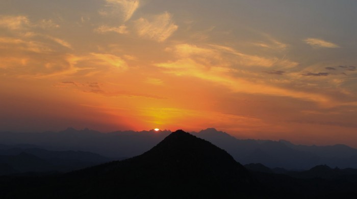 Coucher de soleil sur Simatai