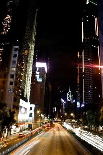 Buildings et circulation à Hong Kong