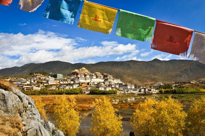 Le monastère Gompa Ganden Sumtseling, Shnagri-La