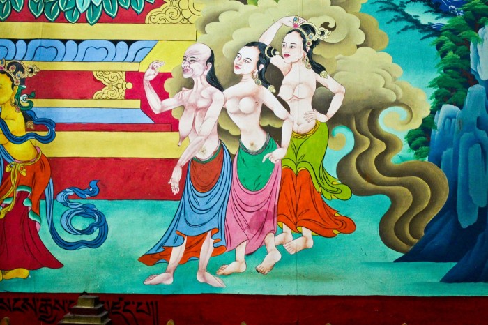 -gompa-ganden-sumtseling, les trois grâces