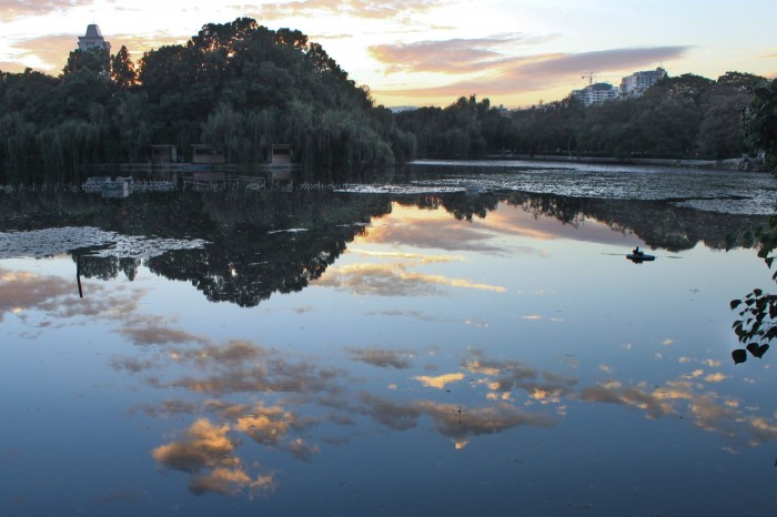 Soir sur le lac de Kunming