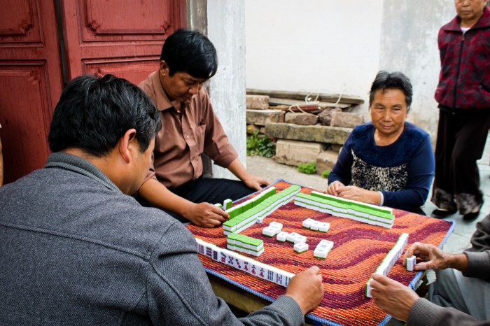 Joueurs de domino à Weshan