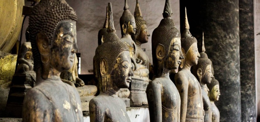 Dans un des temples de Luang Prabang