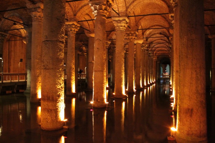 La citerne de la cathédrale à Instanbul