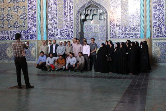 Photo de groupe version iranienne à Isfahan
