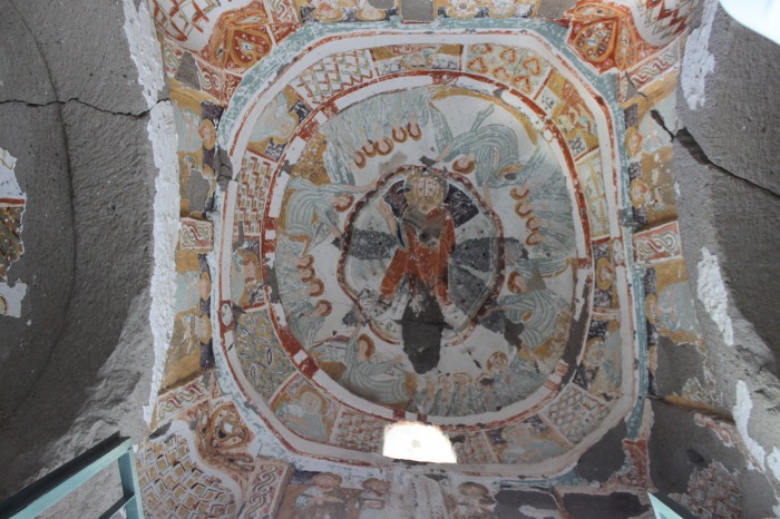 Plafond chapelle dans la Plafond d'une église dans la vallée d'Ihlara