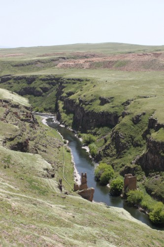 Pont entre la Turquie et l'Arménie à Ani