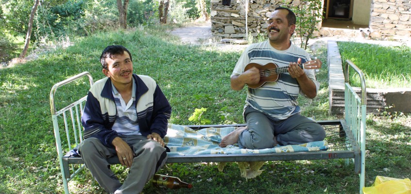Sentyab, leçon de ukulele
