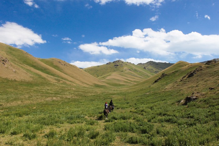 Randonnée à cheval au Kirgizstan