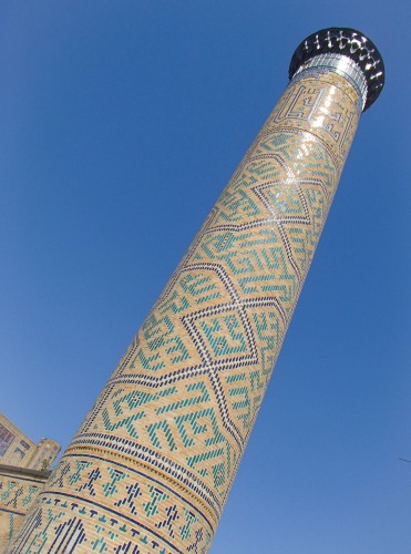 Minaret de la mosquée Bibi-Khanym