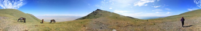 En haut du col lors du retour