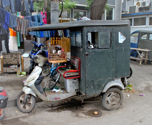 tuk-tuk dans un hutong