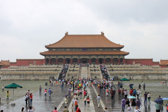 Salle de l'Harmonie Suprême dans la Cité Interdite de Beijing