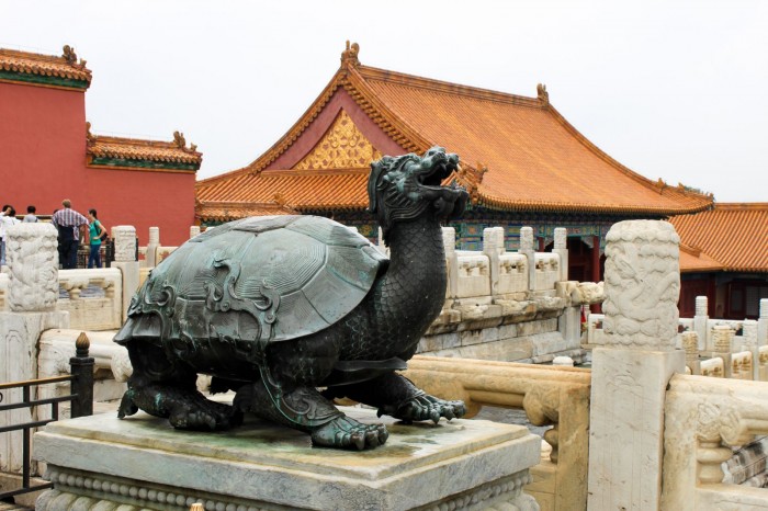 statue de tortue dans la Cité Interdite