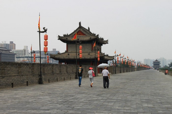 Sur la muraille de Xi'an