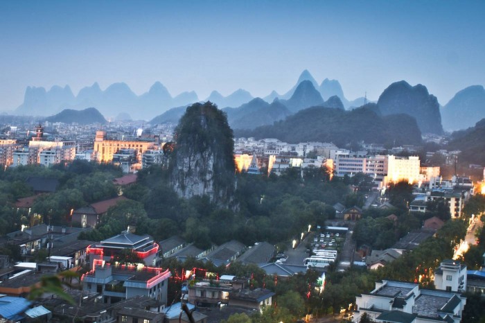 Guilin vue d'en haut