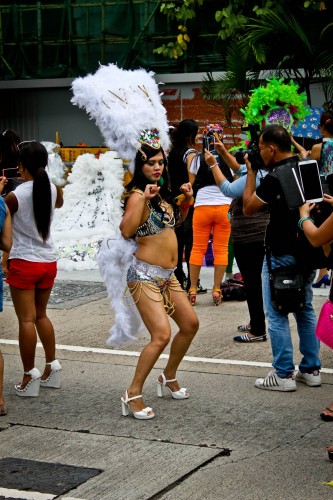 Festivités du dimanche pour les aides ménagères des philippines