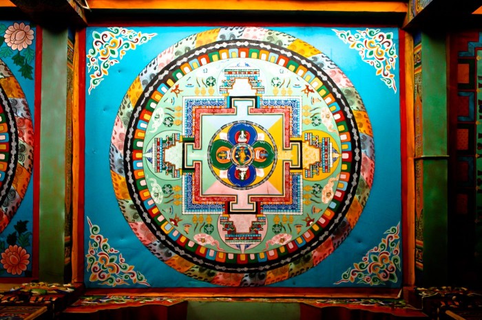 Mandala au plafond du temple Nanwu