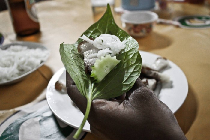 Gras de cochon à Vang Vieng