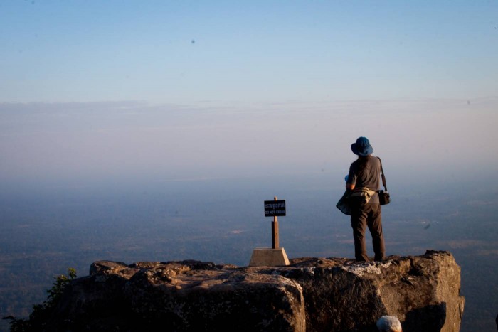 Vue du Cambodge du haut du Preah Vihear